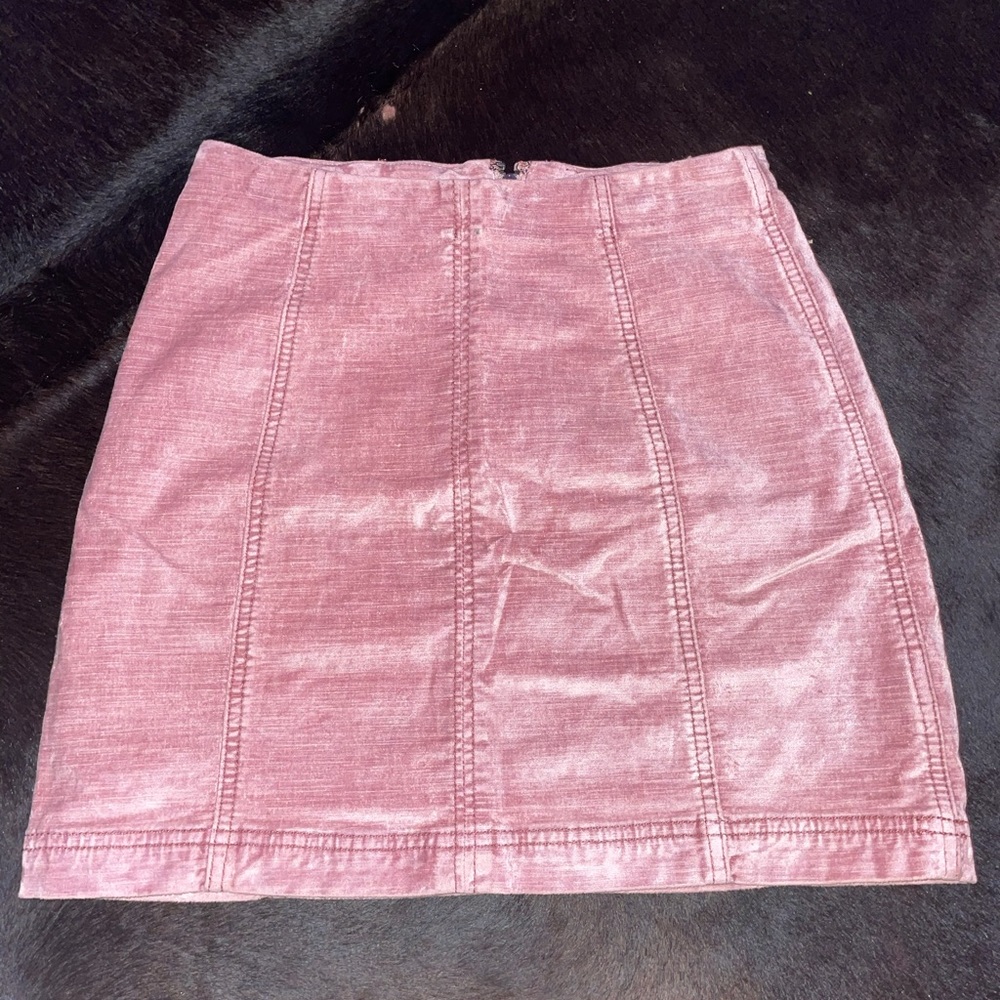 free people velvet skirt